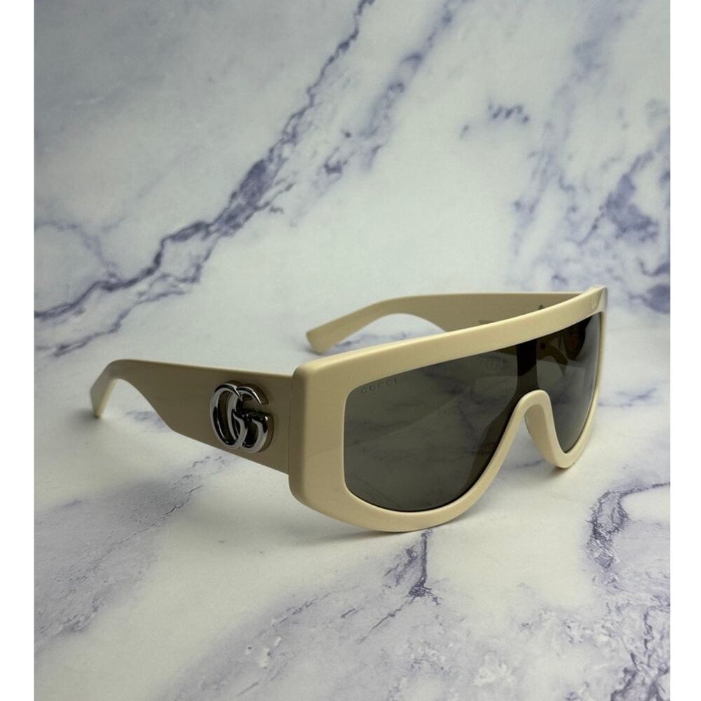 NEW Gucci GG1950S Ivory White Mask Marmont Sunglasses